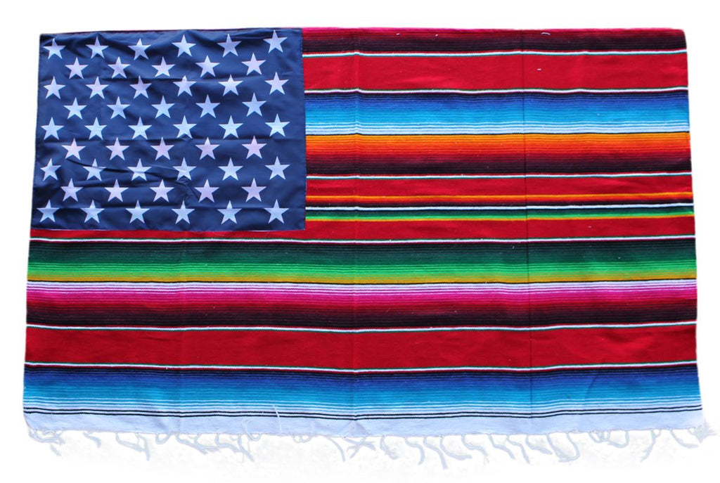 Mexican Serape Blanket Flag
