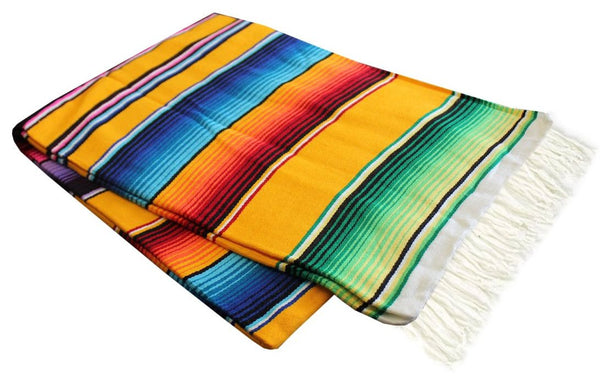 Yellow mexican online blanket