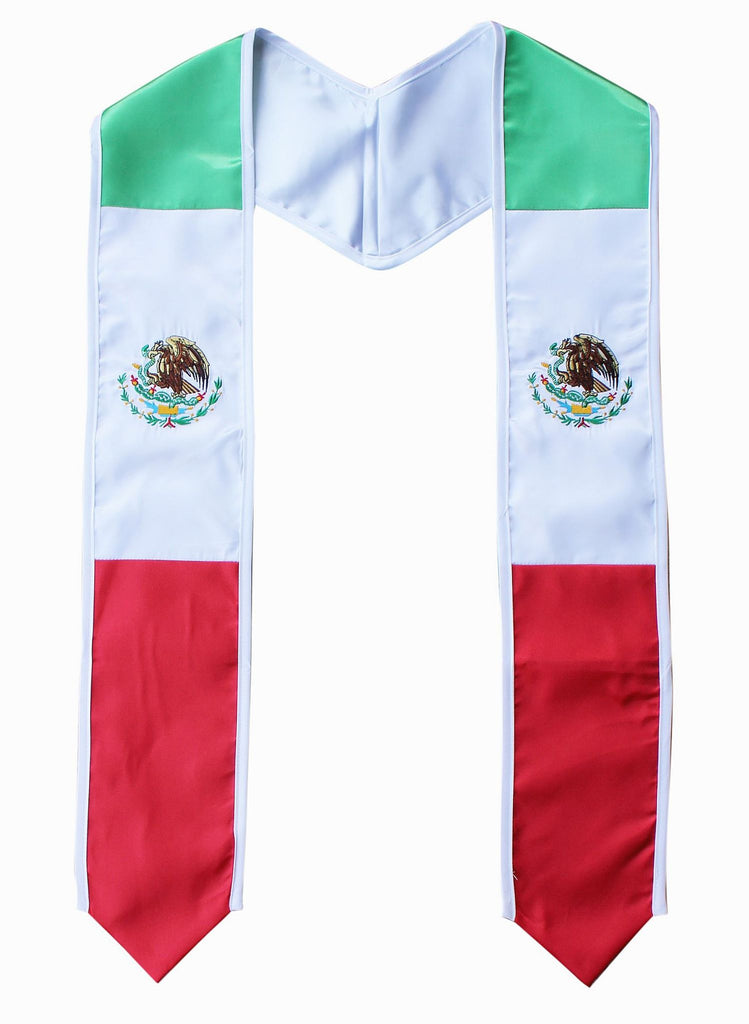 Mexican Mexico Flag Graduation Sash Stole