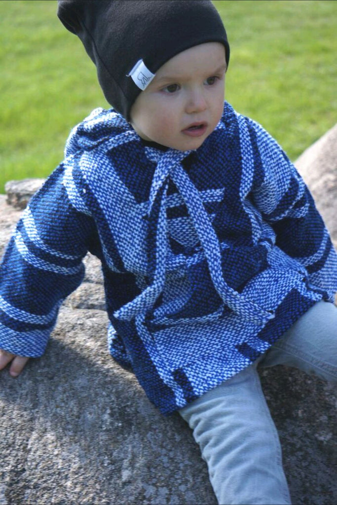 Kids Baja Hoodie- Blue Del Mex