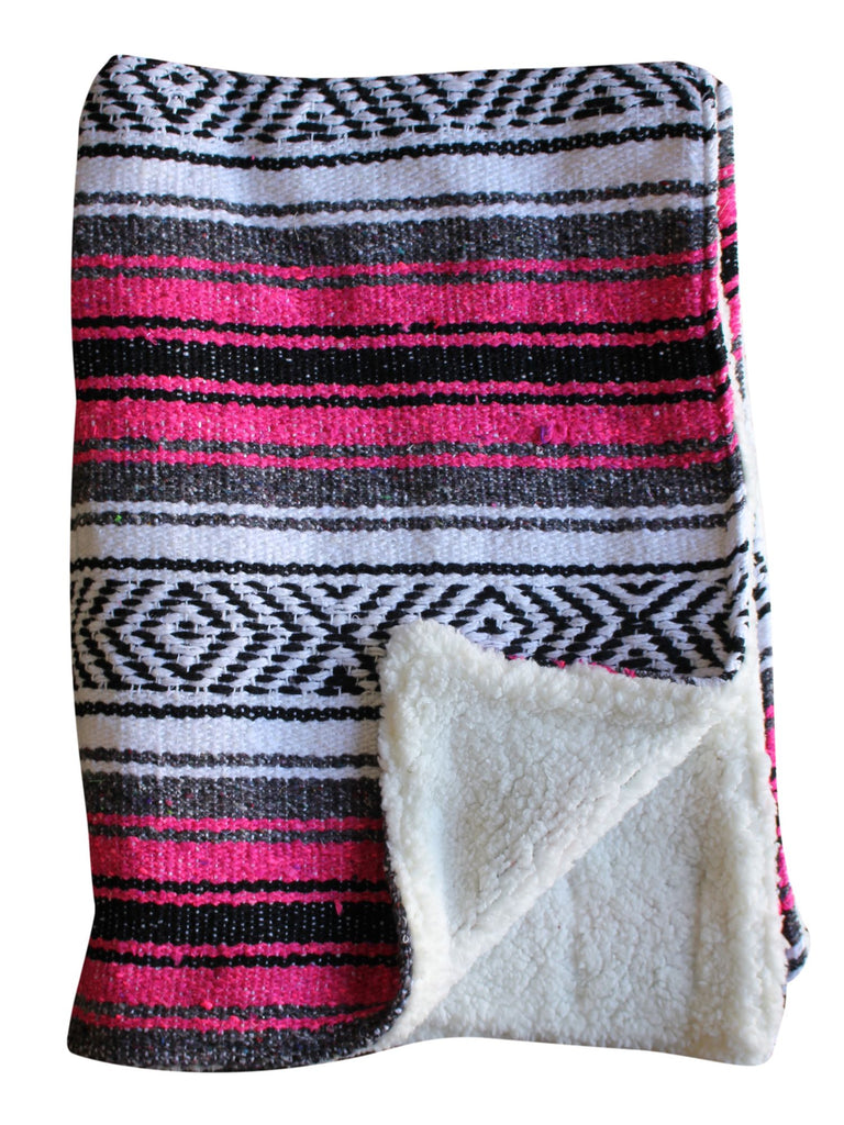 Baja Baby™ Mexican Baby Blanket -Fuchsia