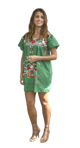 Mini Dress- Green - Del Mex - 1