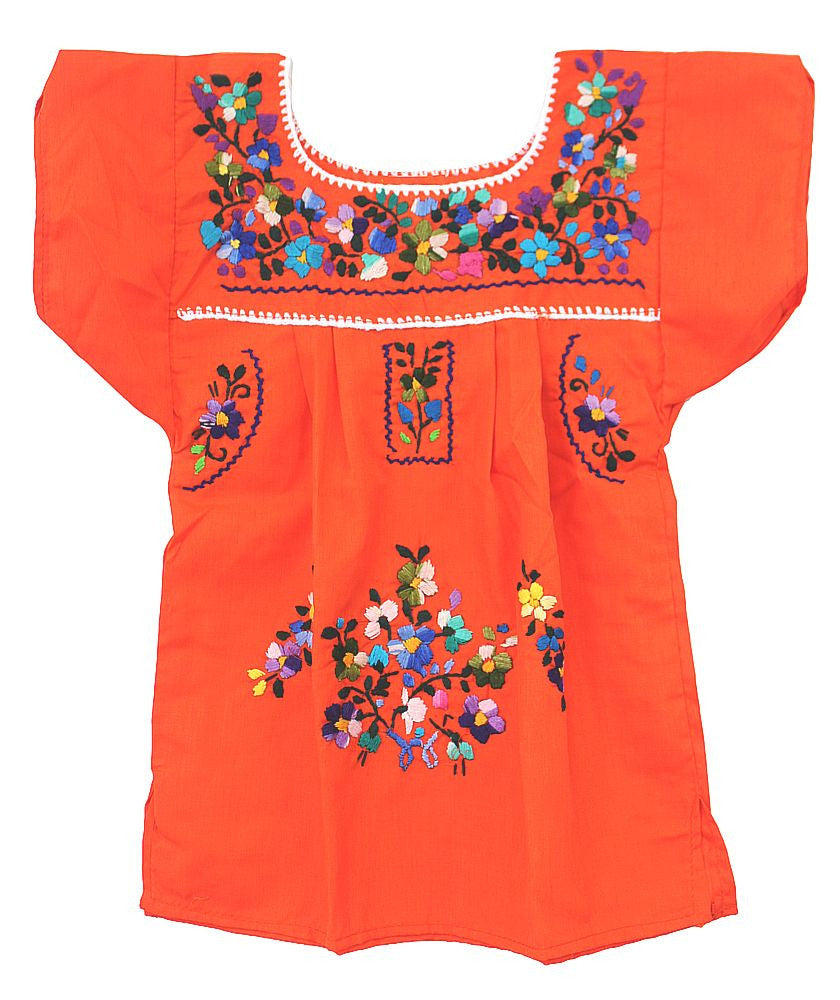 Embroidered Youth Dress: Orange 4 Embroidered Youth Dress: Orange 4