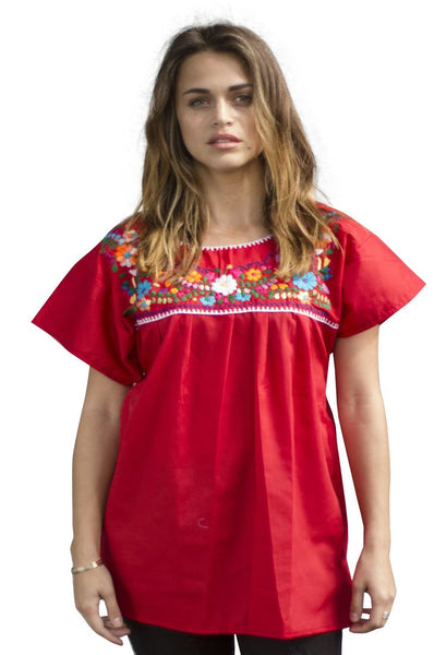 Blouse- Red - Del Mex - 1