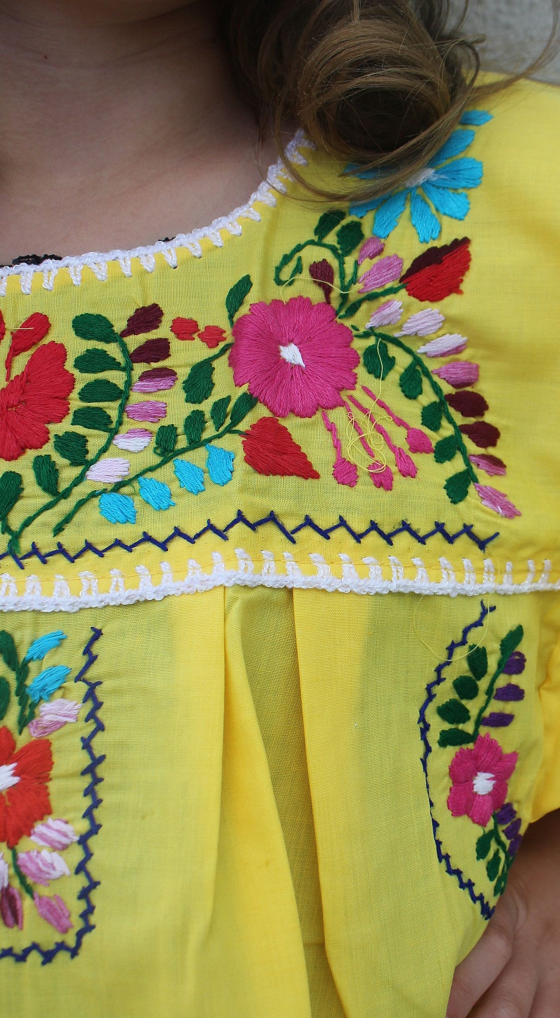Embroidered Youth Dress: Yellow 2 Embroidered Youth Dress: Yellow 2